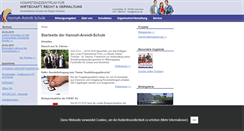 Desktop Screenshot of hannah-arendt-schule.de